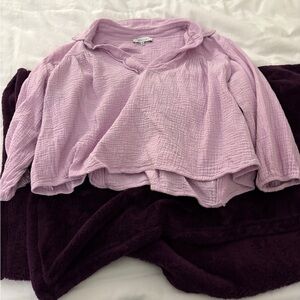 Abbeline Cropped Quarter Sleeve Top